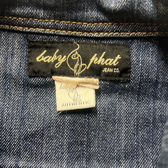 Baby Phat Y2K Rhinestone Buttons Denim Jacket - Picture 5 of 5
